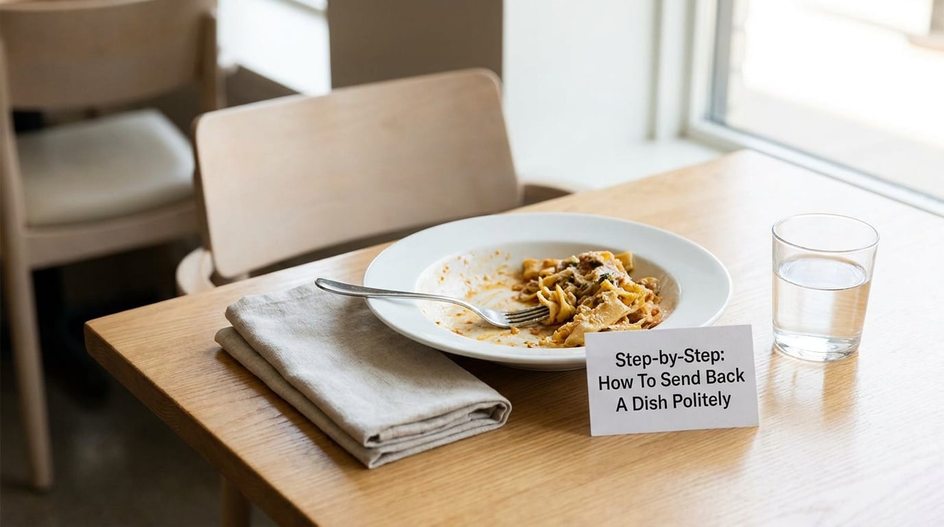 Step-by-Step: How To Send Back A Dish Politely