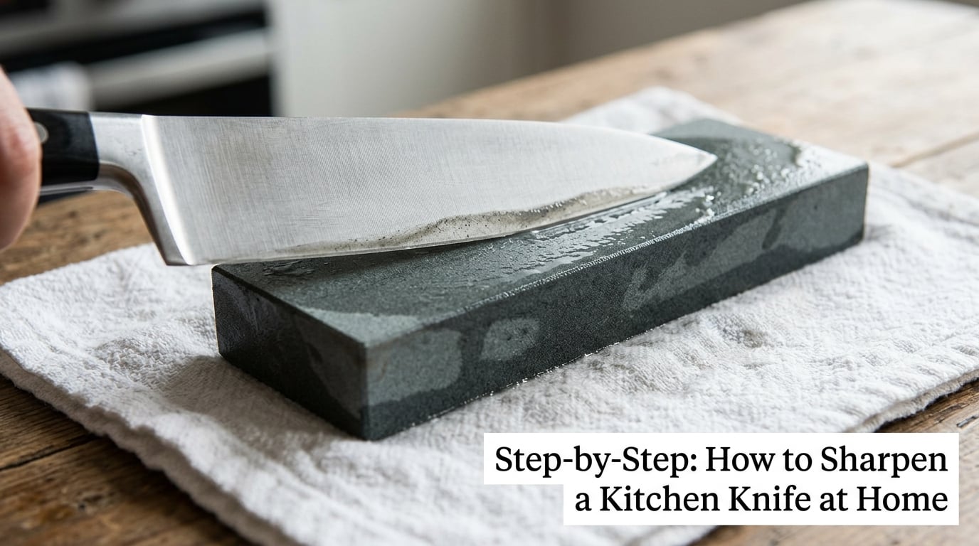 Step-by-Step: How to Sharpen a Kitchen Knife at Home