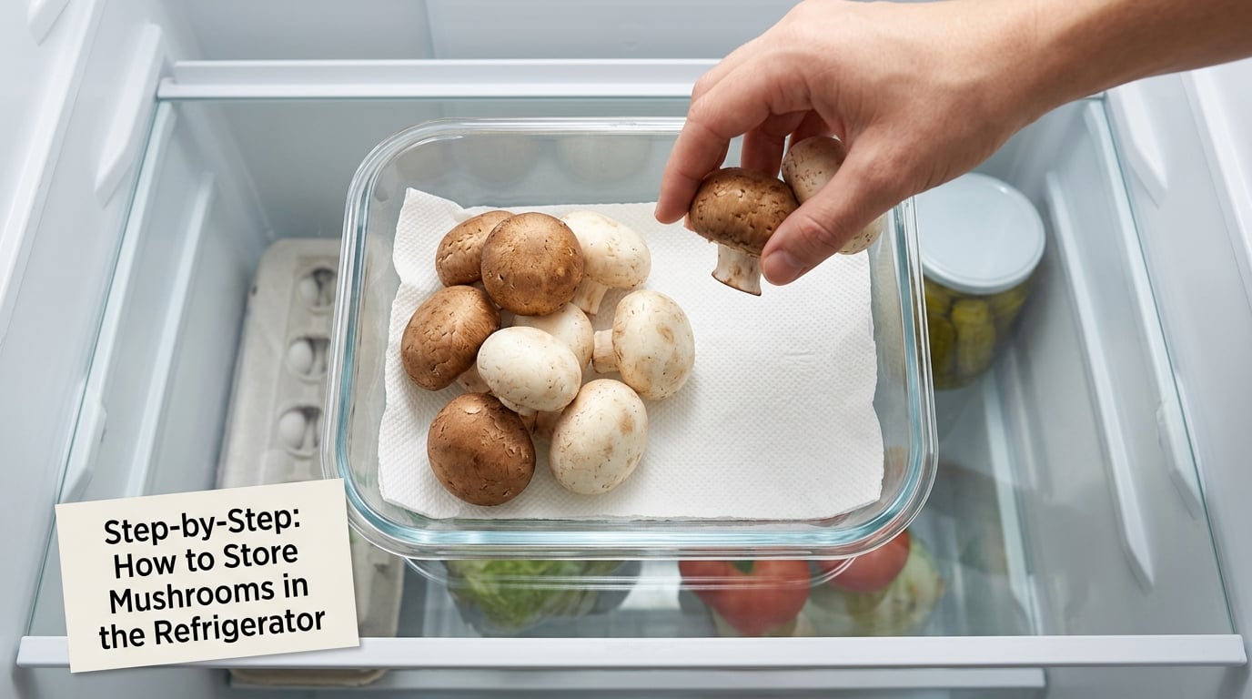 Step-by-Step: How to Store Mushrooms in the Refrigerator