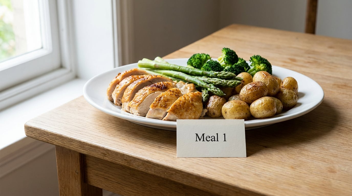 Meal 1: Roast Chicken Dinner with Two Flexible Sides