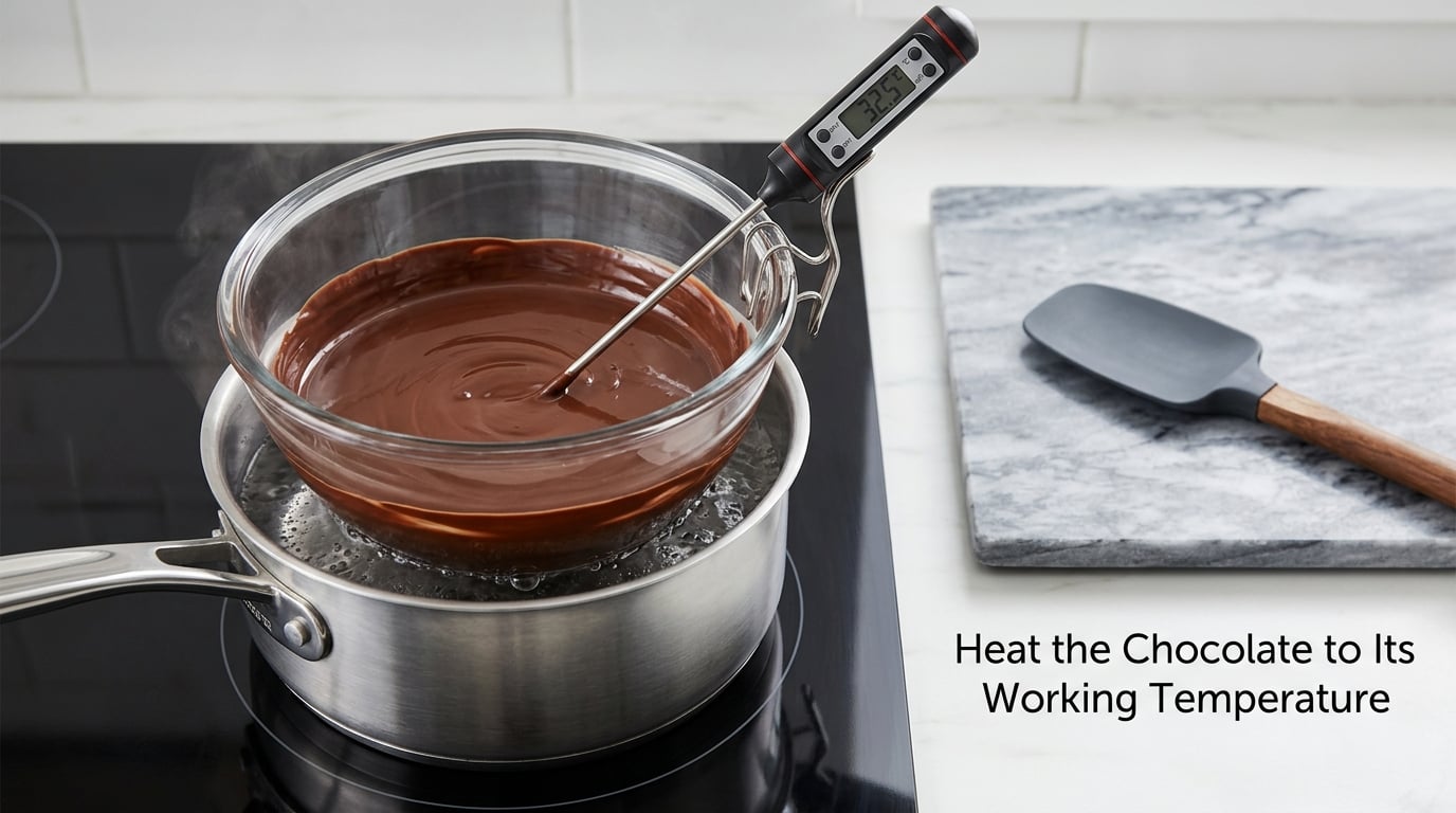 Heat the Chocolate to Its Working Temperature