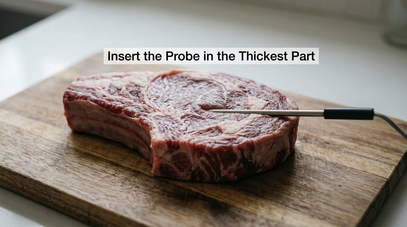 Insert the Probe in the Thickest Part