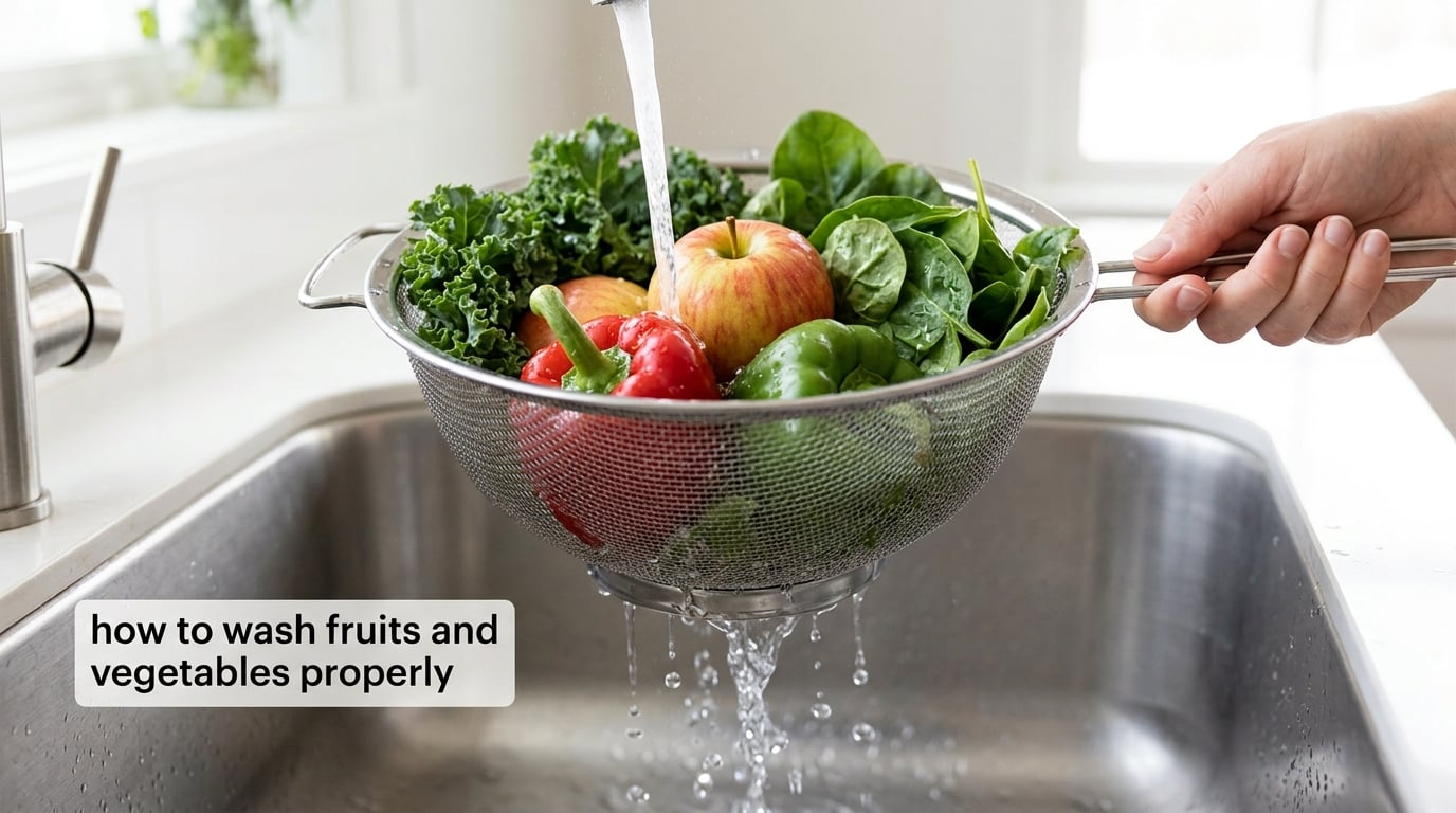 how to wash fruits and vegetables properly