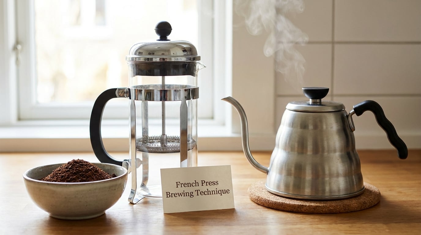 French Press Brewing Technique