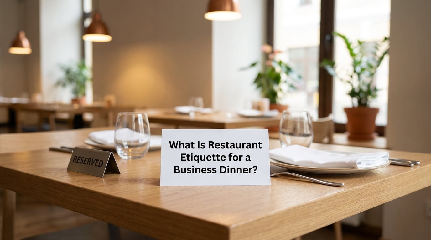 What Is Restaurant Etiquette for a Business Dinner?