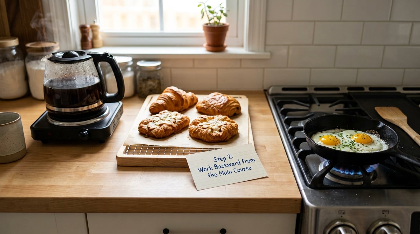 Step 2: Work Backward from the Main Course