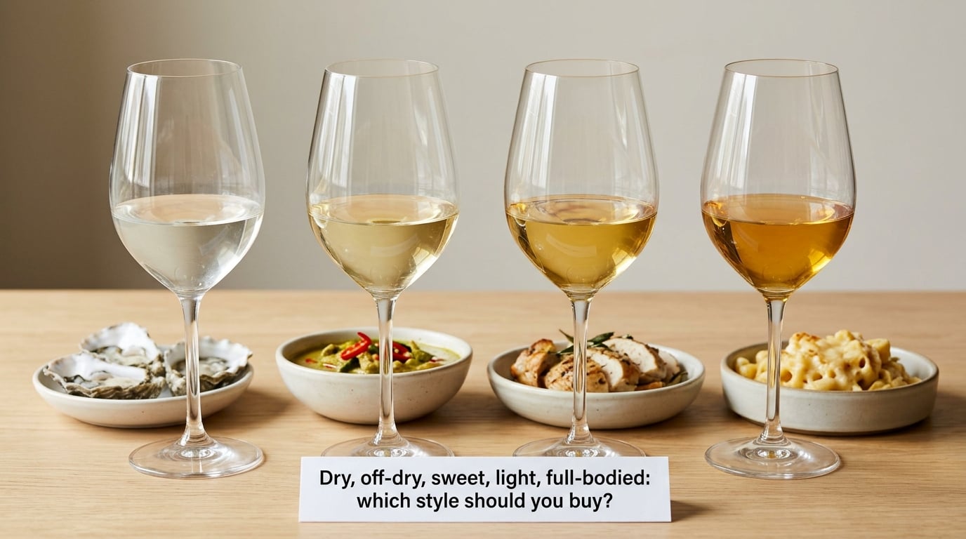 Dry, off-dry, sweet, light, full-bodied: which style should you buy?