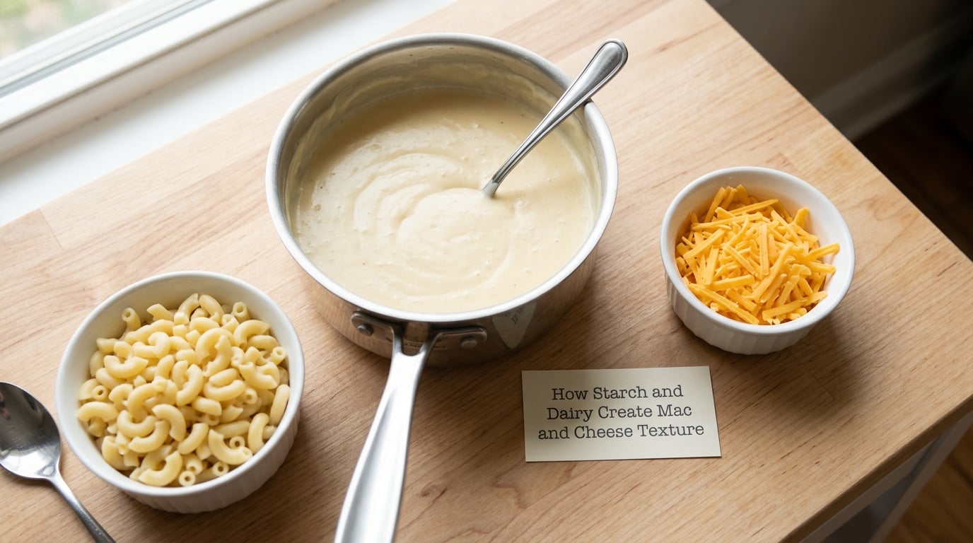 How Starch and Dairy Create Mac and Cheese Texture