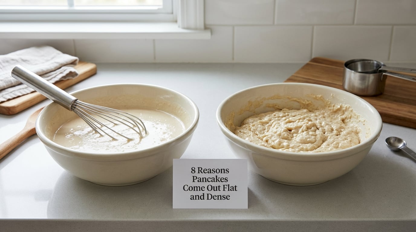 8 Reasons Pancakes Come Out Flat and Dense