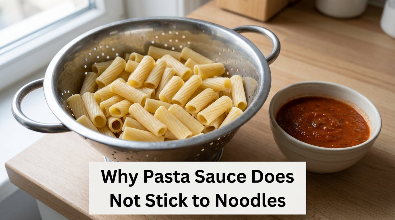 Why Pasta Sauce Does Not Stick to Noodles