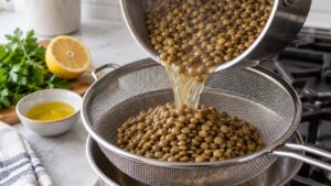 how to cook lentils for salads