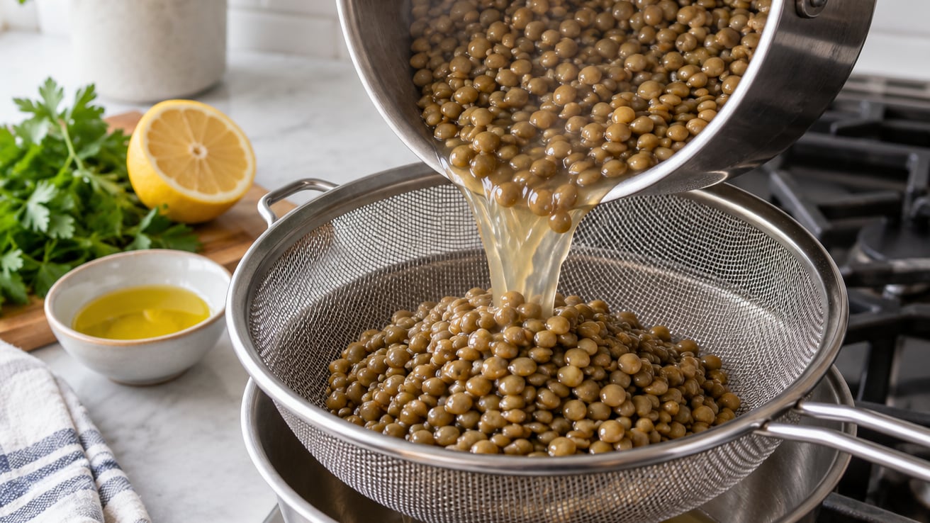 how to cook lentils for salads