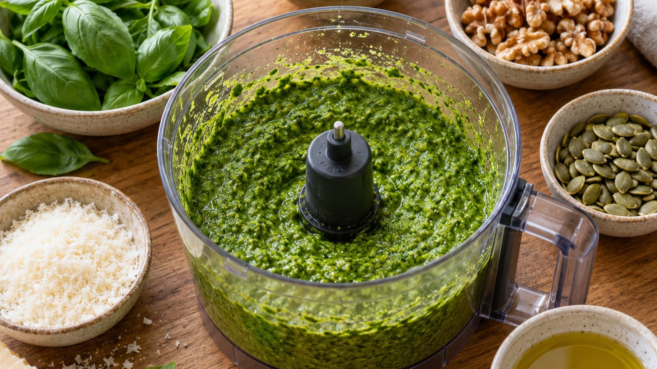 how to make pesto without pine nuts