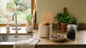 how to compost kitchen scraps in an apartment