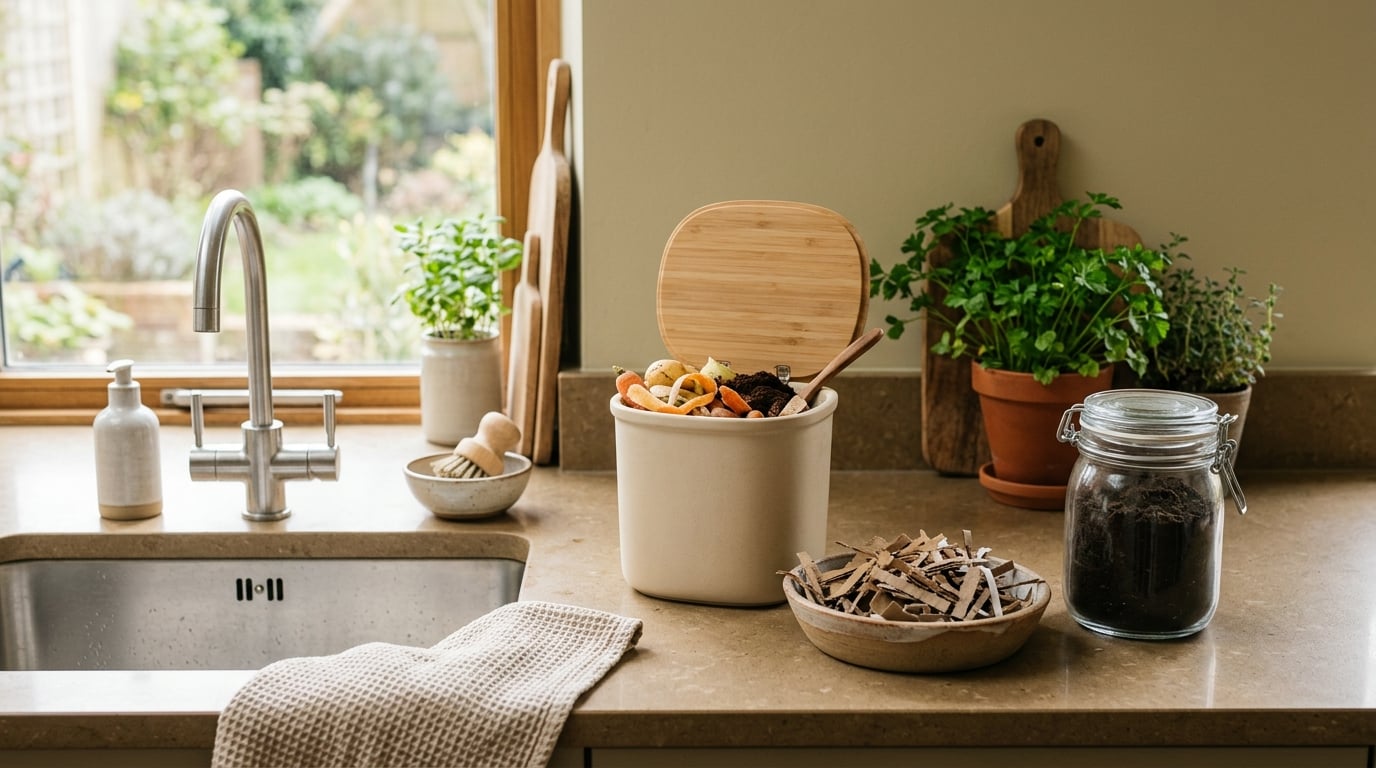 how to compost kitchen scraps in an apartment