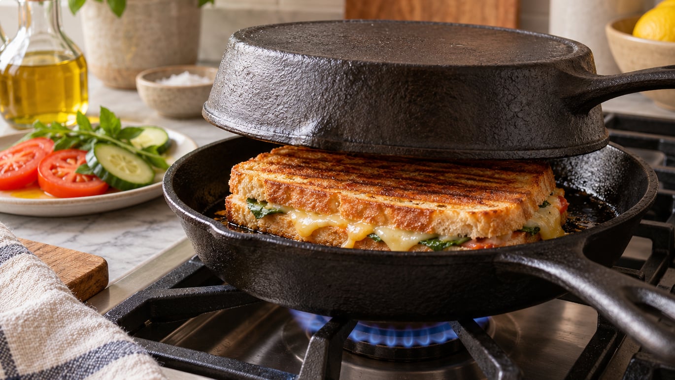 how to make a panini without a panini press