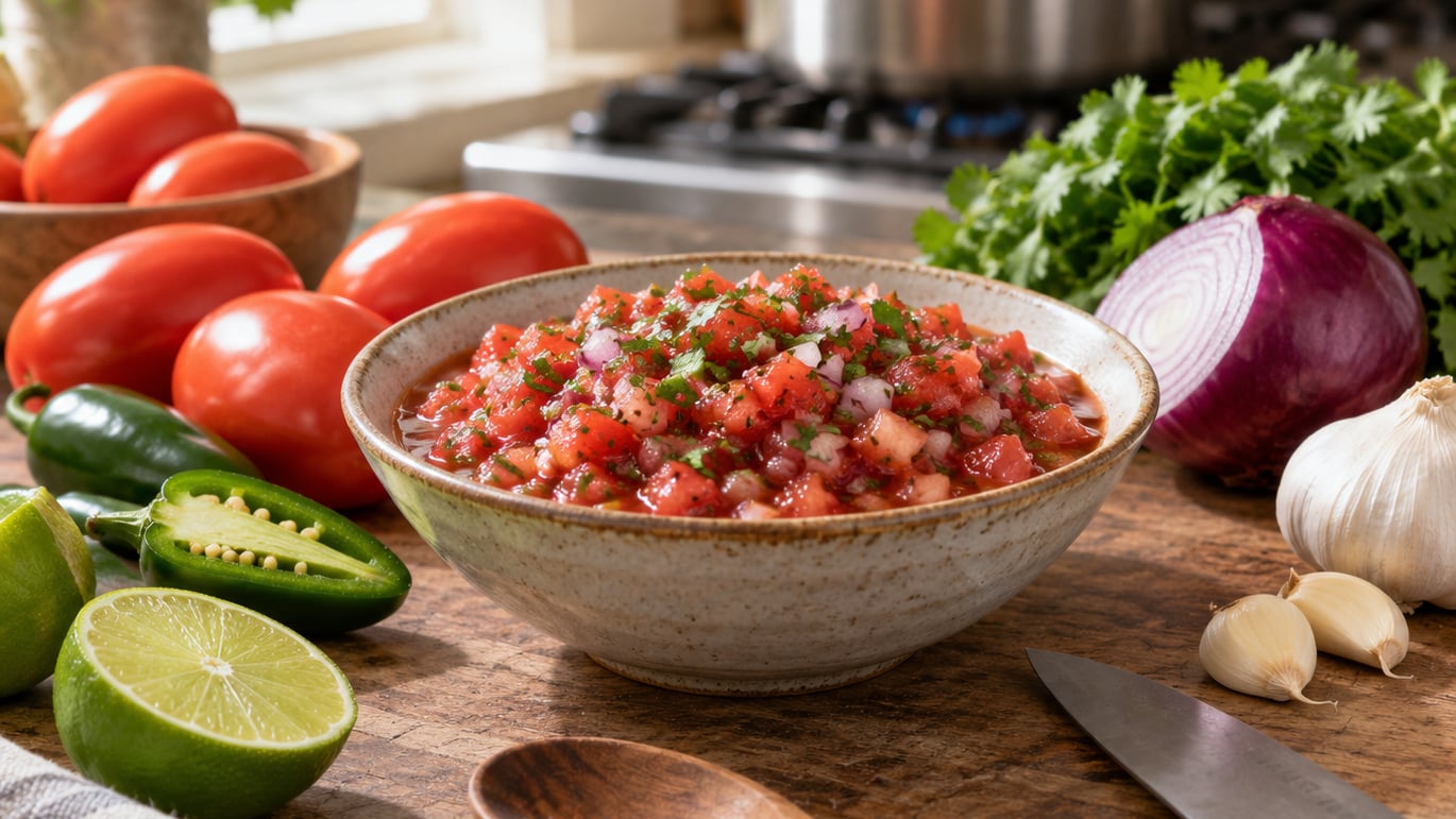 how to make salsa from fresh tomatoes