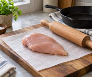 how to pound chicken breast thin without a mallet