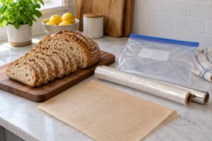 how to freeze bread without freezer burn