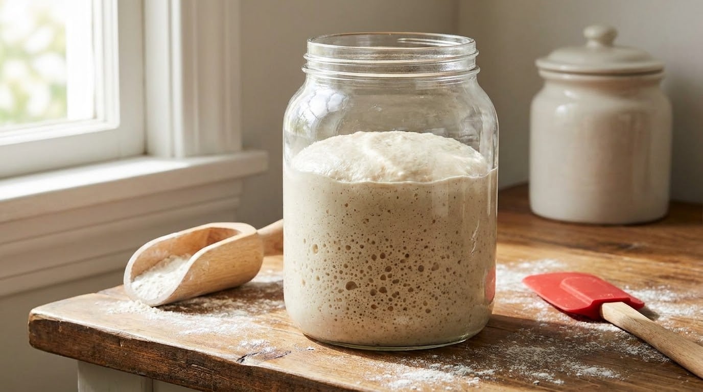 how to make sourdough starter from scratch