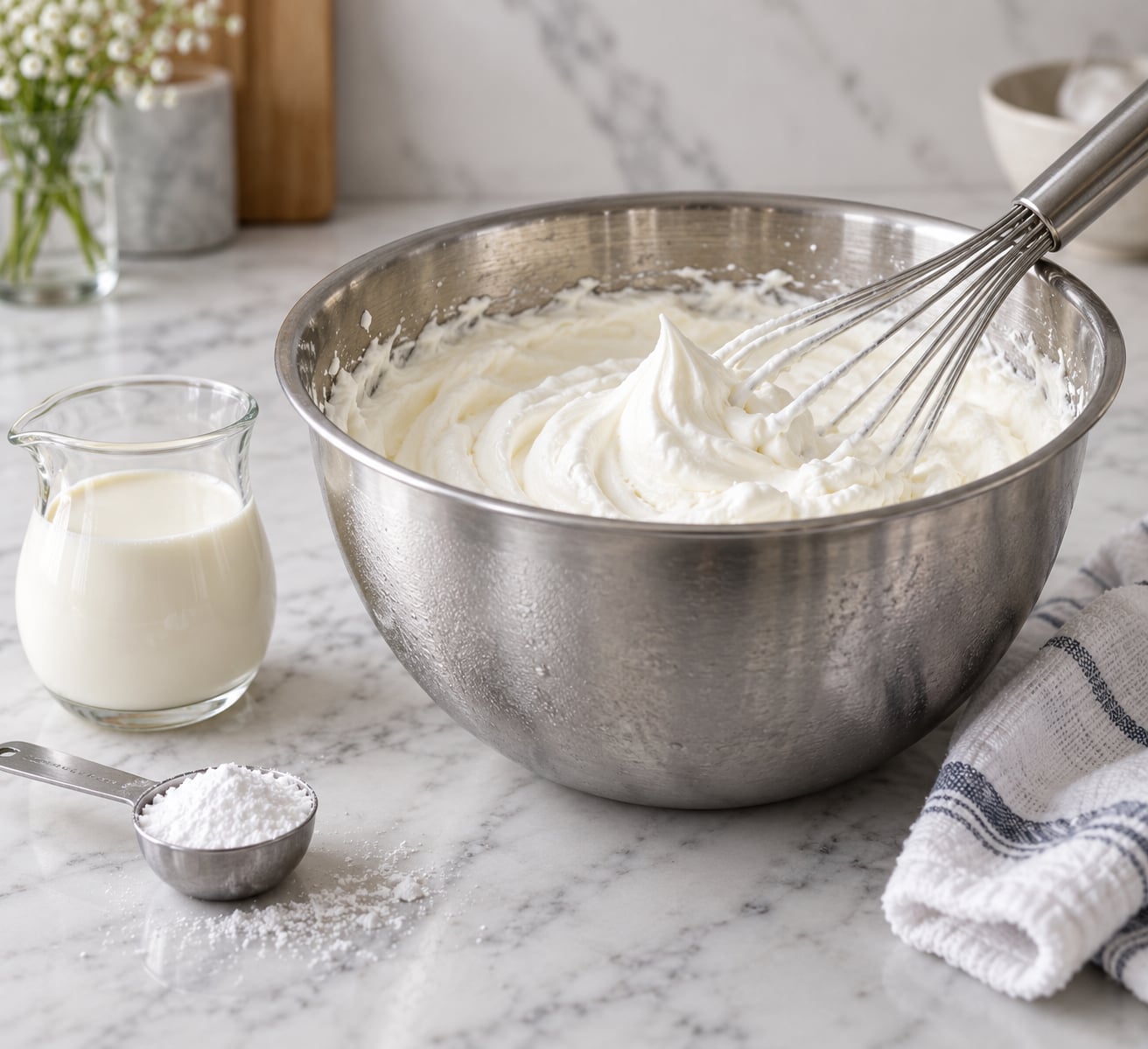 how to make whipped cream by hand