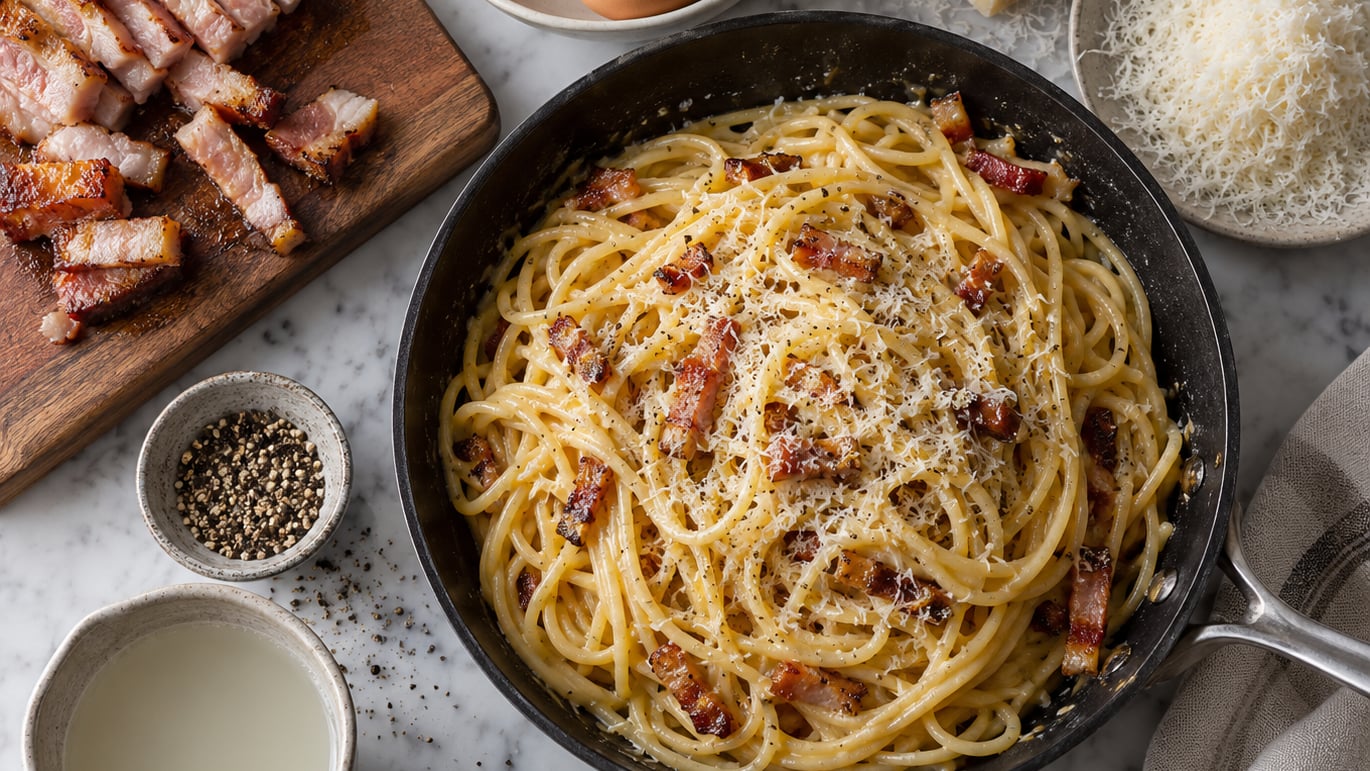 how to make carbonara without scrambling the eggs