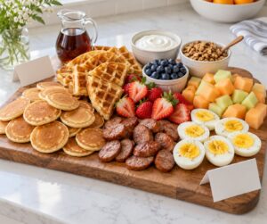 how to make a breakfast board for guests