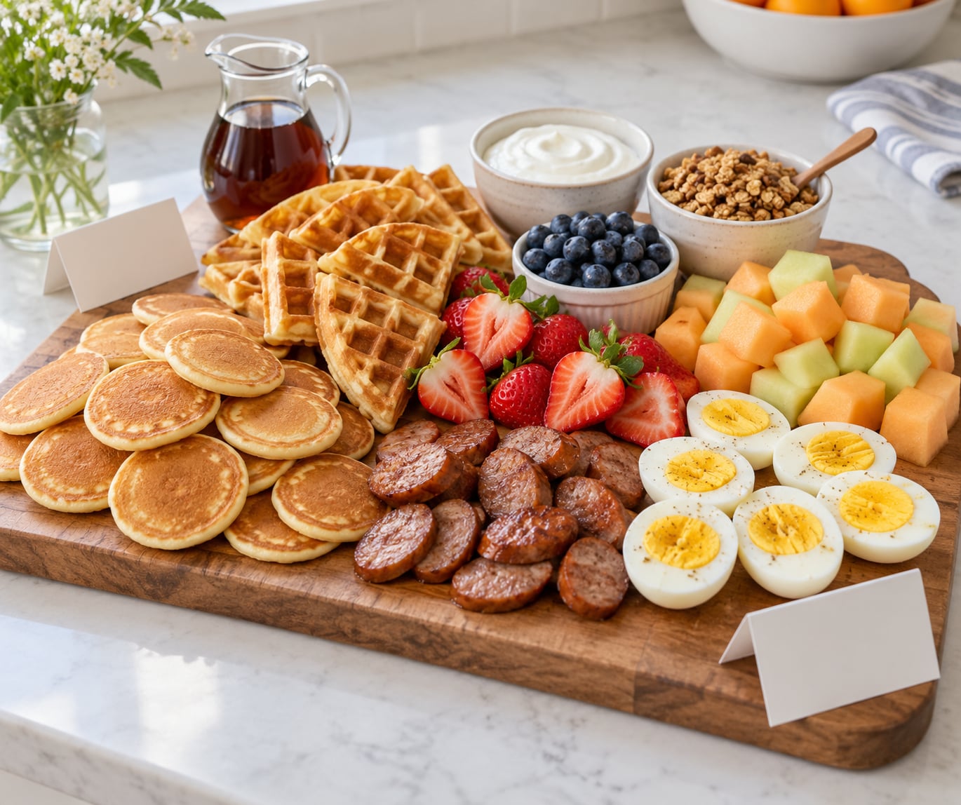 how to make a breakfast board for guests