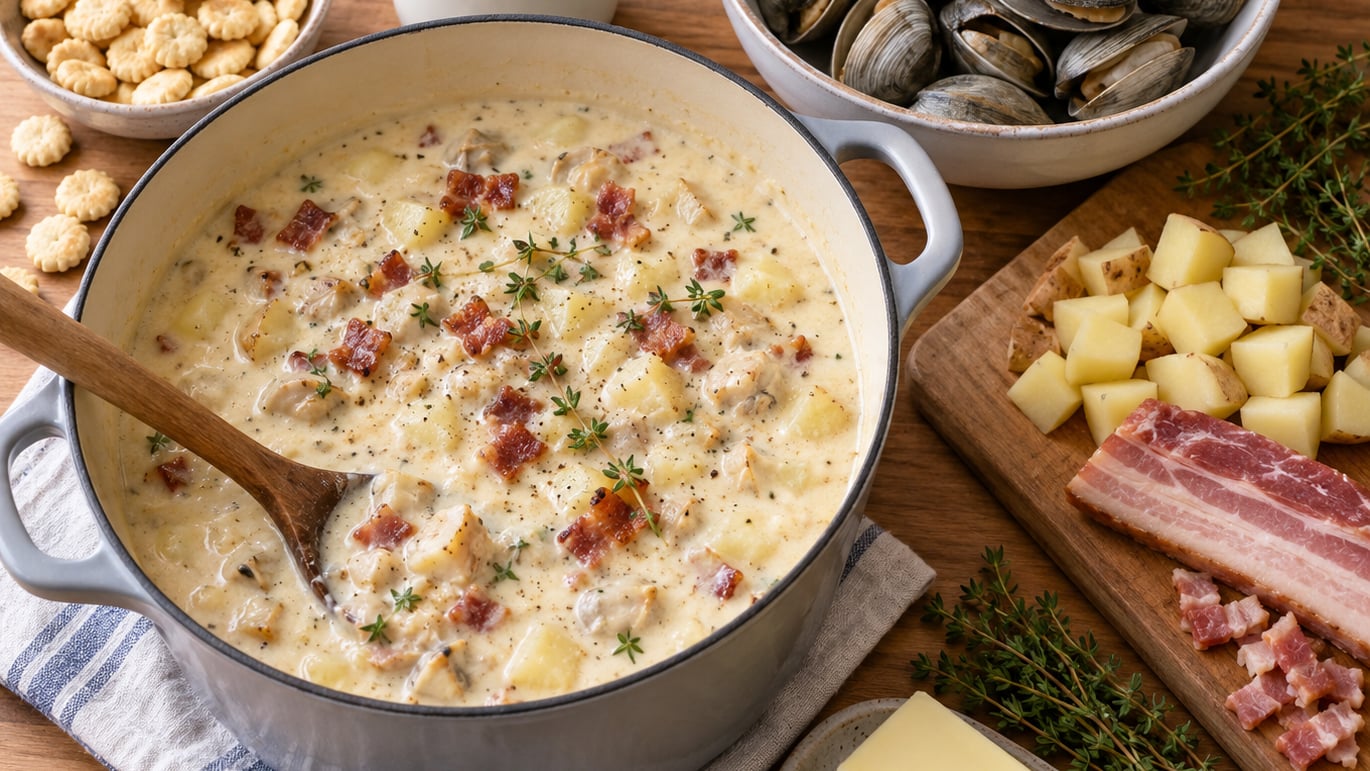 how to make clam chowder from scratch