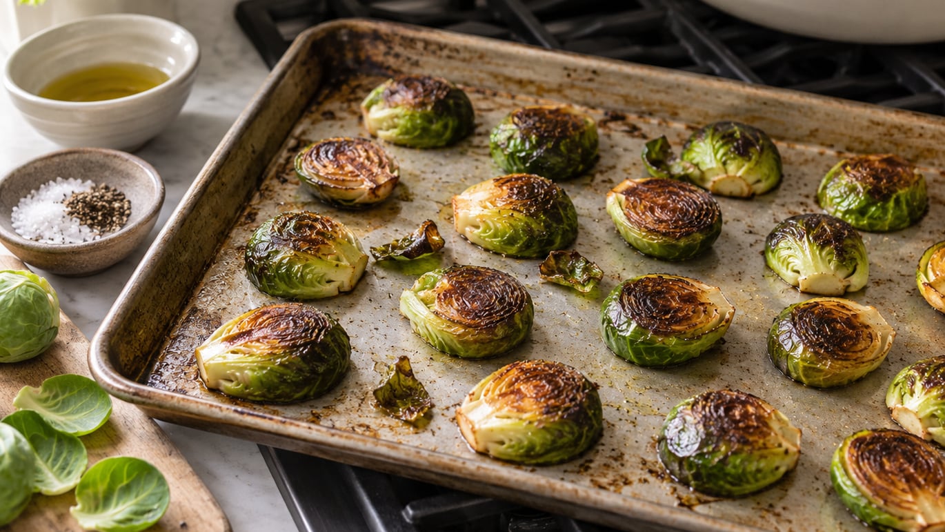 how to roast brussels sprouts so they are crispy