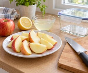 how to keep cut apples from turning brown