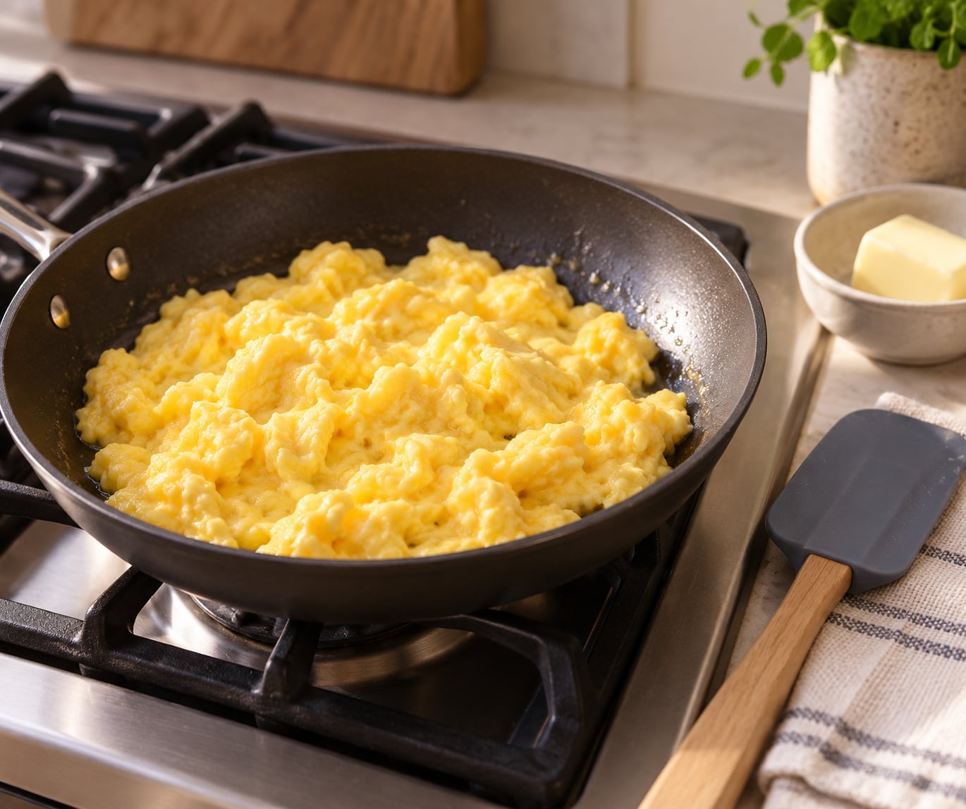 how to make scrambled eggs soft and creamy