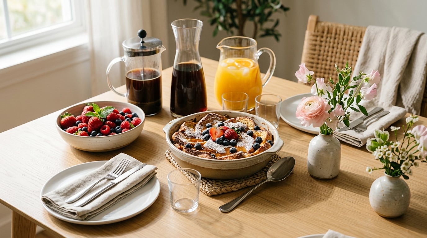 how to make a brunch for mothers day at home