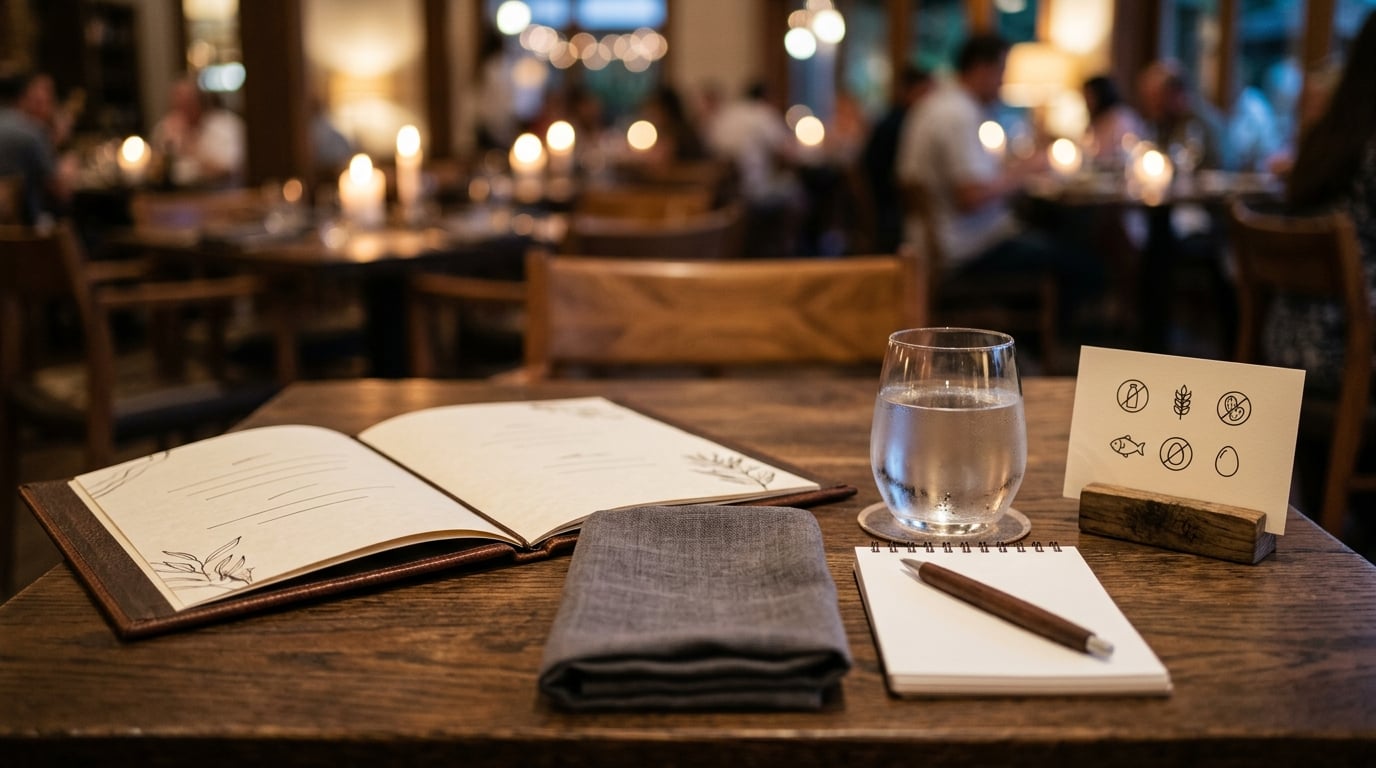 how to tell a server about a dietary restriction