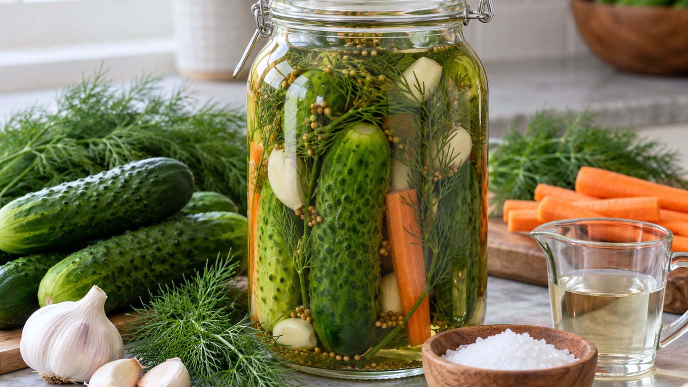 how to make refrigerator pickles