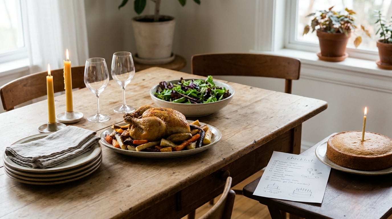 how to plan a birthday dinner at home