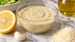 how to make a caesar salad dressing from scratch