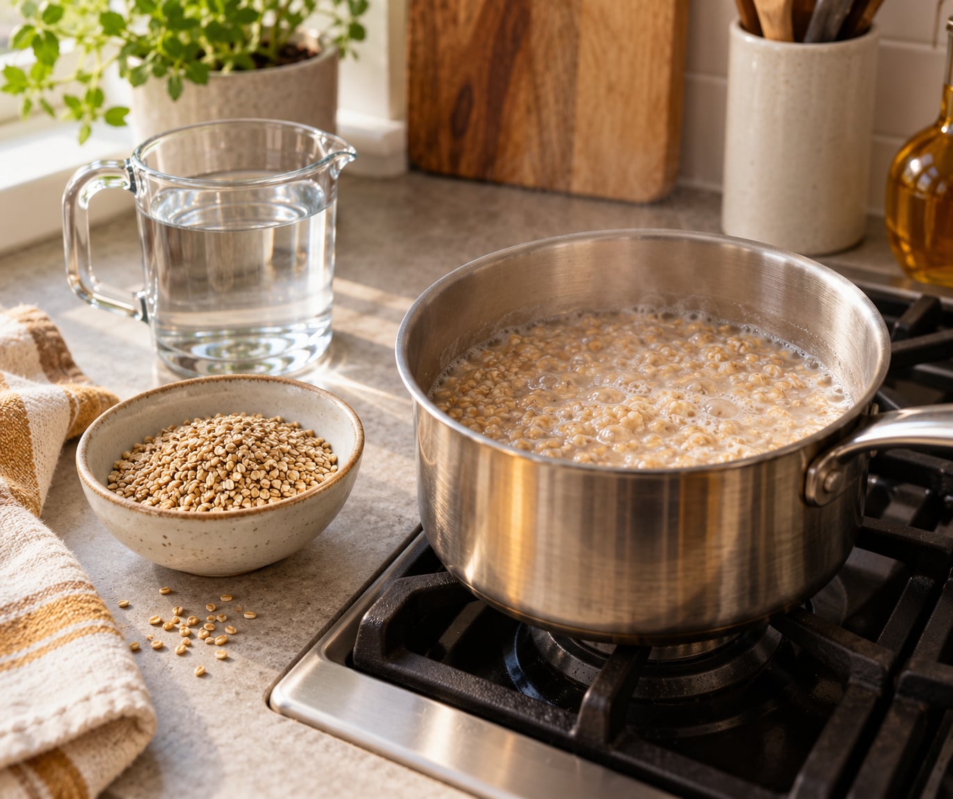 how to make steel cut oats in less time