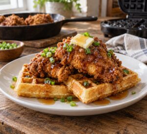 how to make chicken and waffles at home