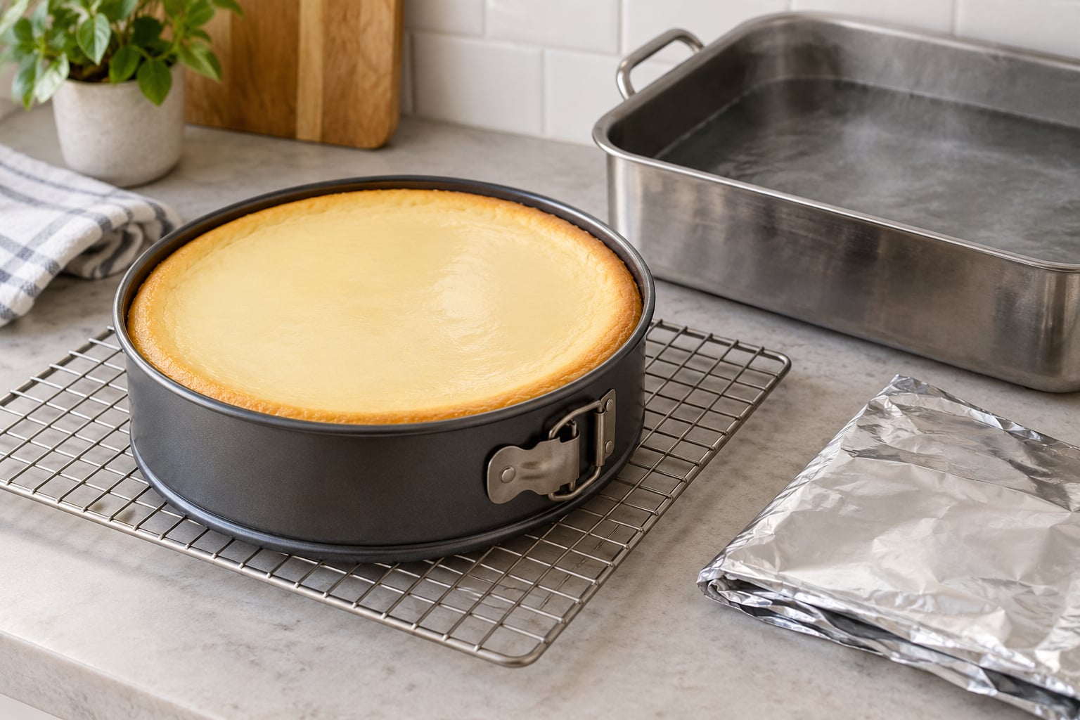 how to make cheesecake without cracks