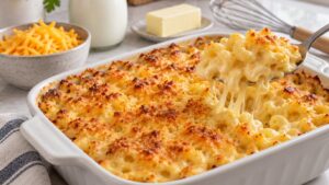 how to make baked mac and cheese creamy