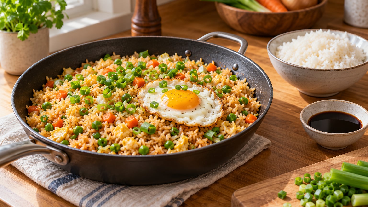 how to make fried rice with day old rice