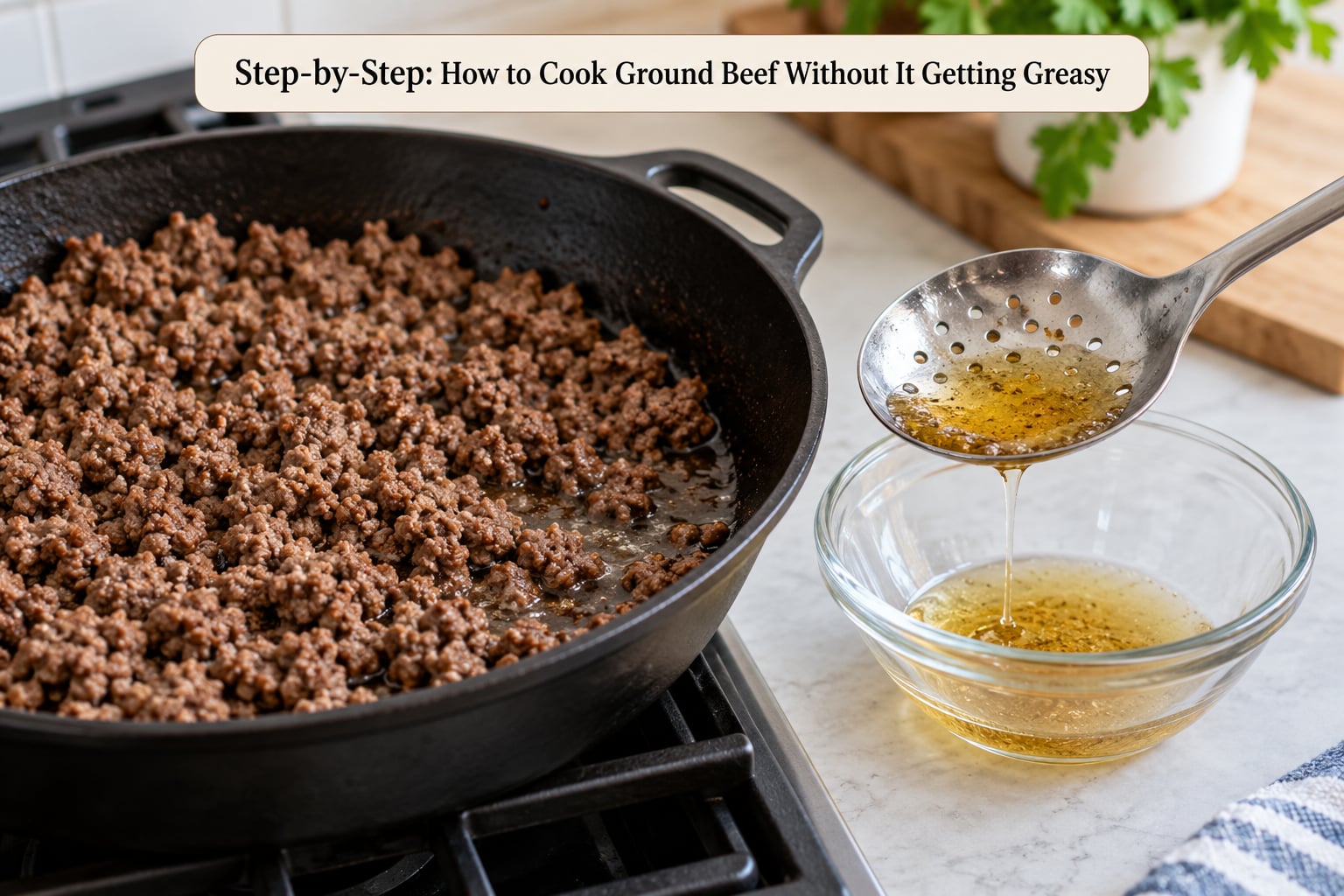 Step-by-Step: How to Cook Ground Beef Without It Getting Greasy
