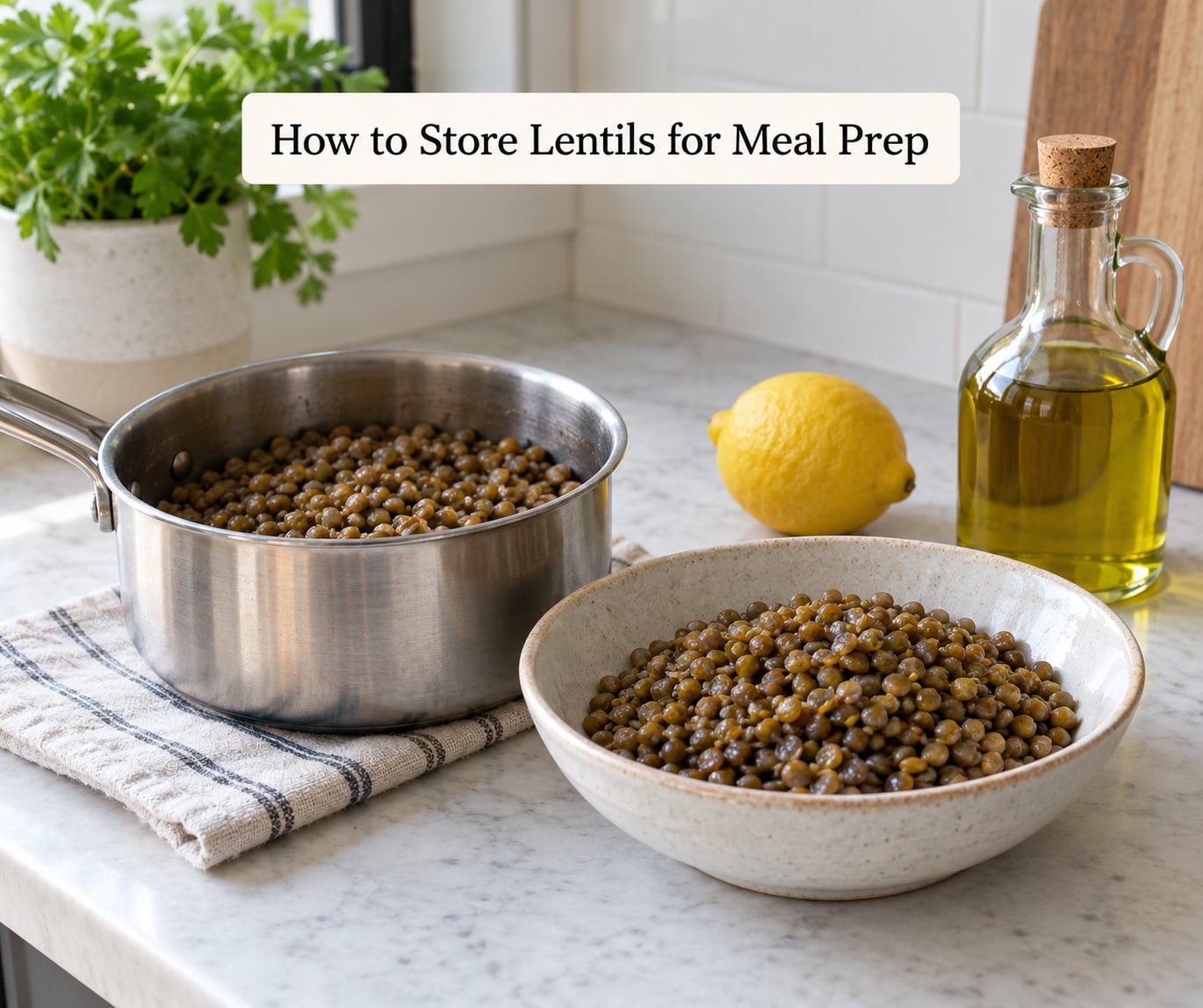 How to Store Lentils for Meal Prep