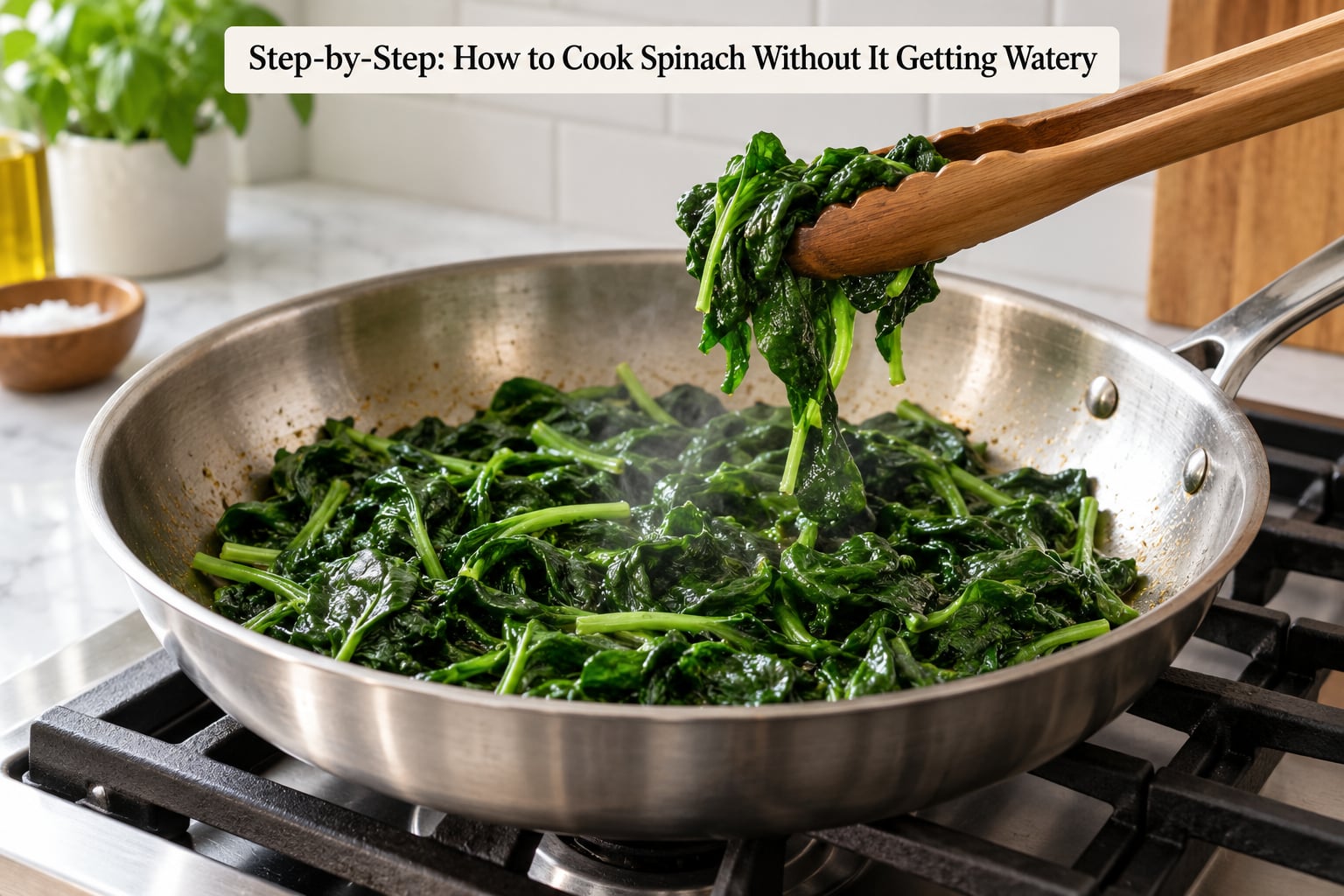 Step-by-Step: How to Cook Spinach Without It Getting Watery