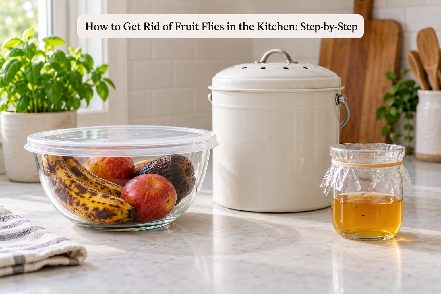 How to Get Rid of Fruit Flies in the Kitchen: Step-by-Step