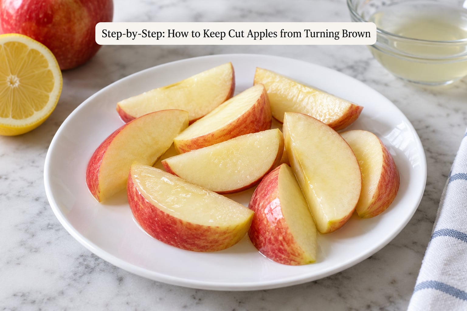 Step-by-Step: How to Keep Cut Apples from Turning Brown