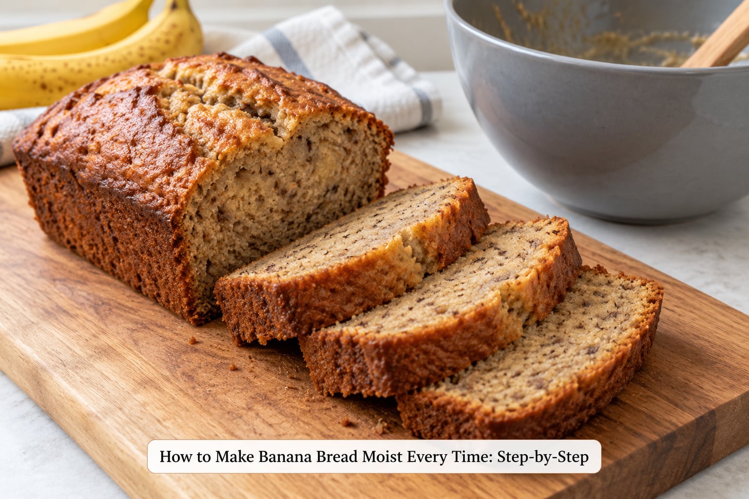 How to Make Banana Bread Moist Every Time: Step-by-Step