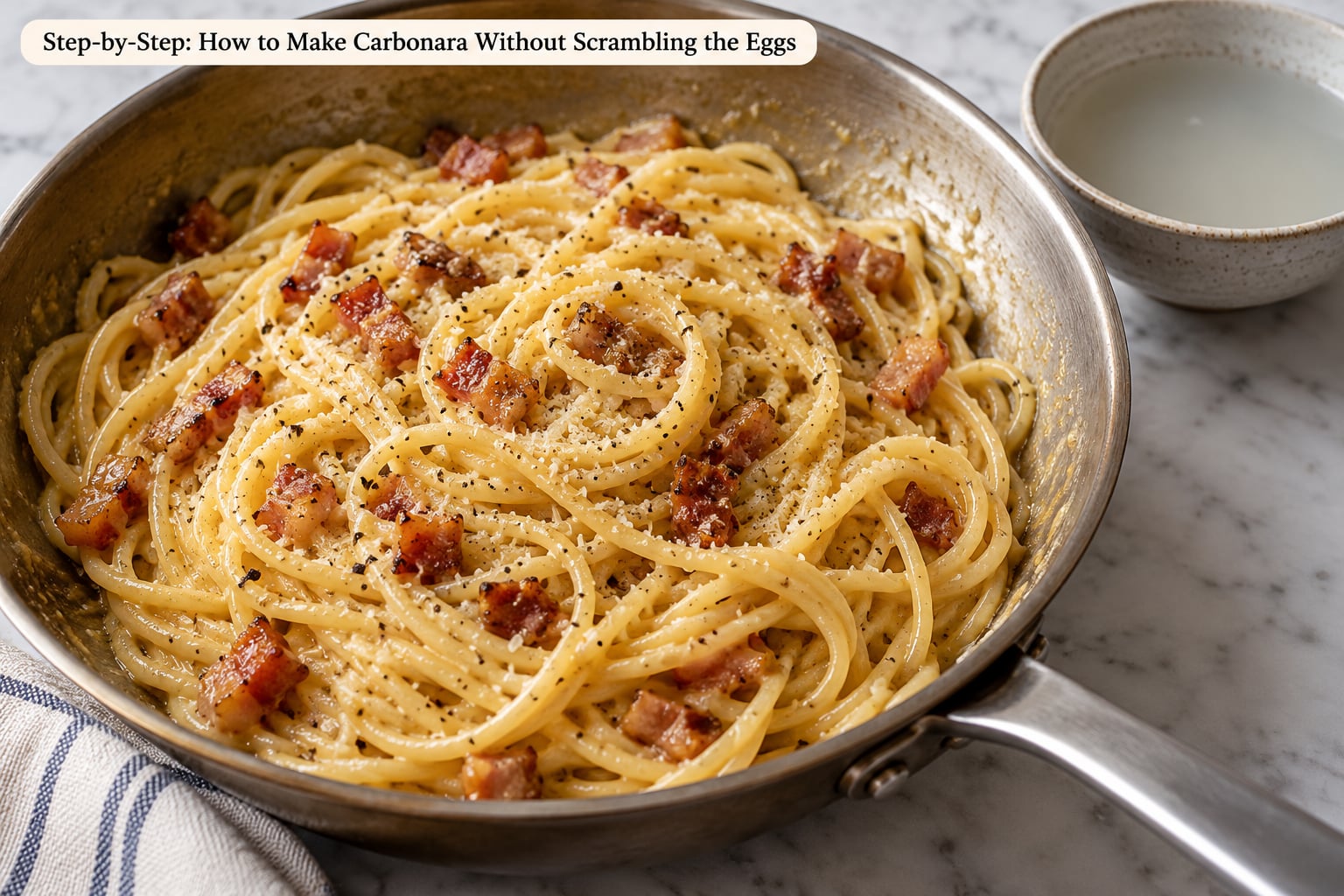 Step-by-Step: How to Make Carbonara Without Scrambling the Eggs