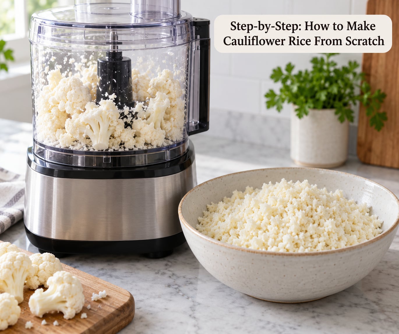 Step-by-Step: How to Make Cauliflower Rice From Scratch